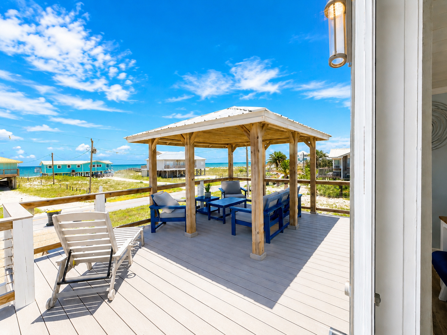 Good Tides Only — gazebo and deck overlooking The Gulf